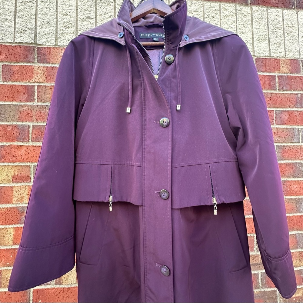 Fleet Street Trench Coat Full Length Maxi Outerwear Detach Liner Cape Hood 10 - Picture 4 of 17
